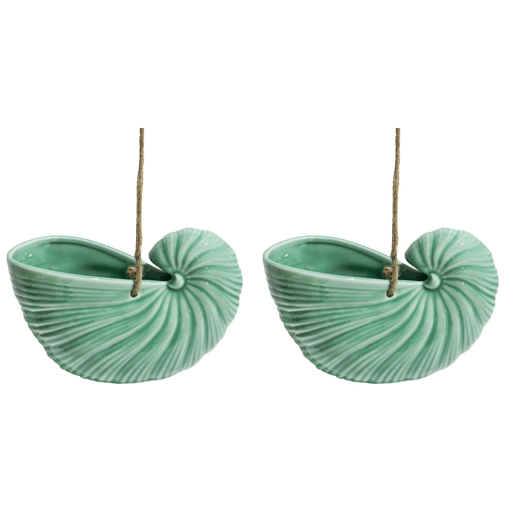 2PK LVD Hanging Planter Shell Large Forest Decorative Sculpture Home Decor