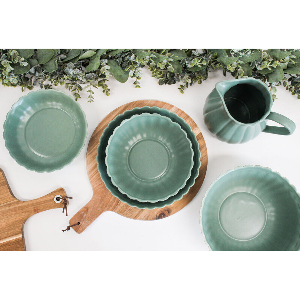 LVD Belle Bayleaf 21cm Ceramic Soup Bowl Round - Green