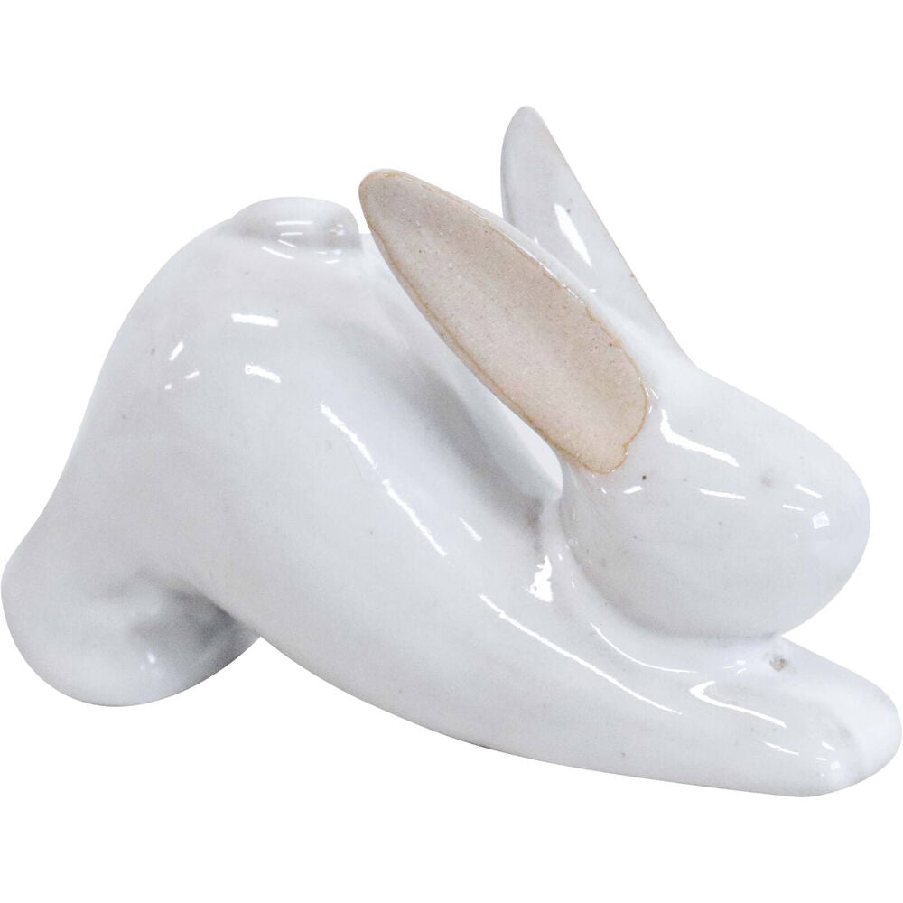 6PK LVD Yoga Bunny B Ceramic Figurine Home/Lounge Decor 7.5cm White
