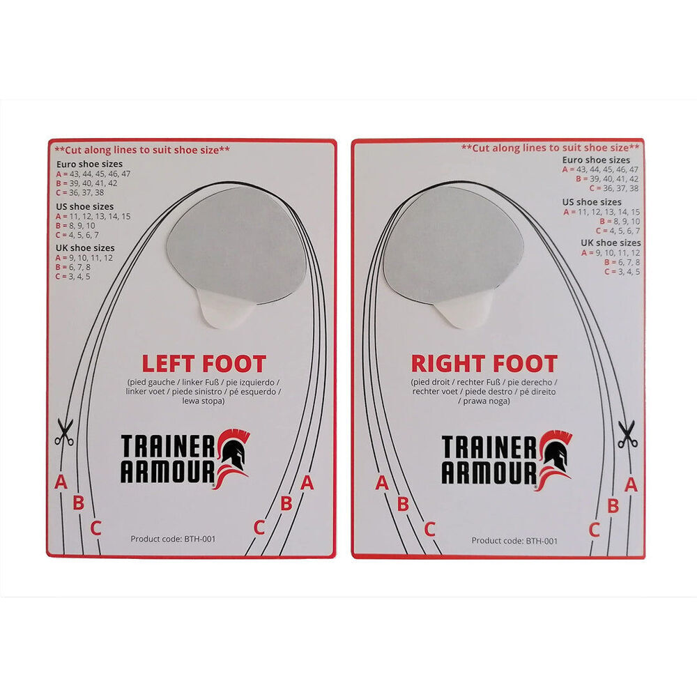 2pc Trainer Armour Big Toe Hole Preventer Feet Support White