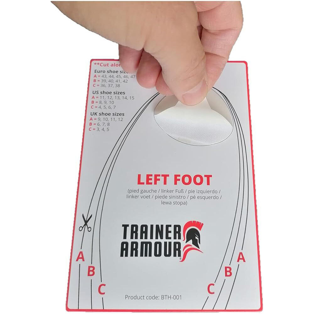 2pc Trainer Armour Big Toe Hole Preventer Feet Support White