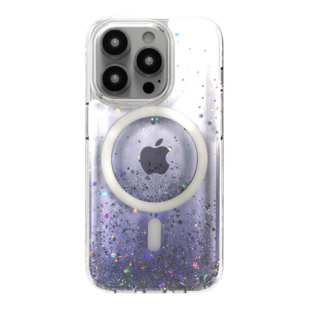 Bryten Starburst MagSafe Phone Case For iPhone 15 Pro - Purple