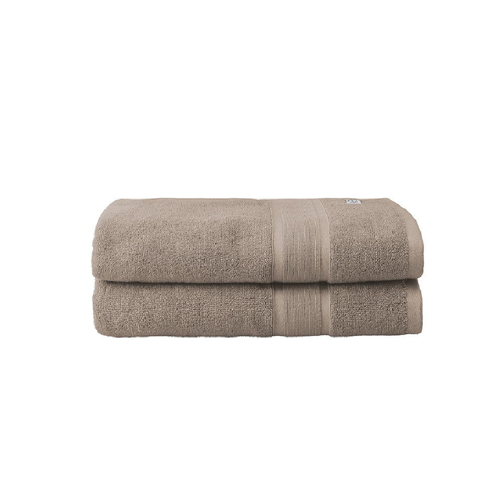 2PK Ultimate Alanya Bath Towel 550Gsm Almond