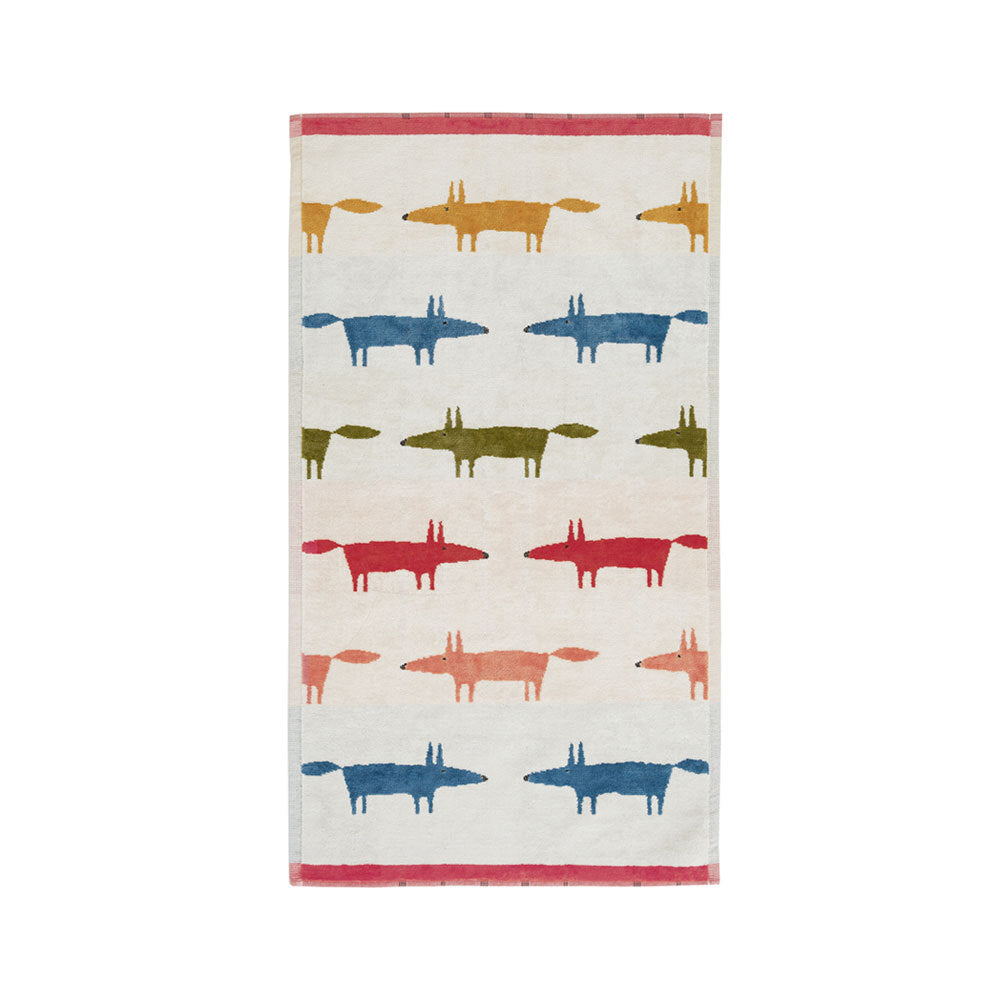 Scion Mr Fox Birthday 100% Cotton Guest Towel Multi-Coloured