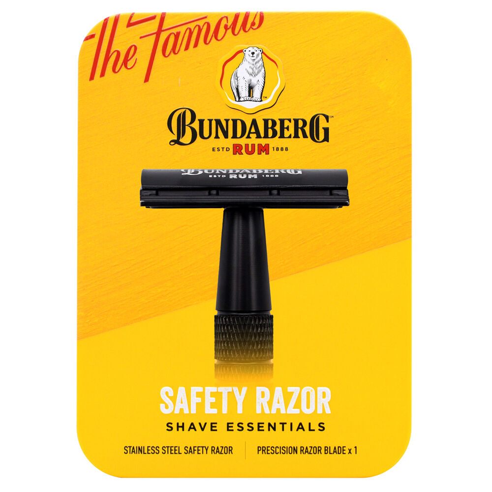 Bundaberg Rum Safety Razor In a Tin Mens Shaving Essential