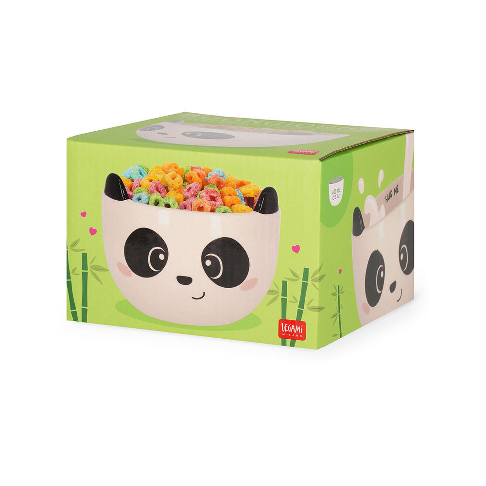 2PK Legami Buongiorno Stoneware Cereal Bowl Children/Kids 12x9cm White Panda