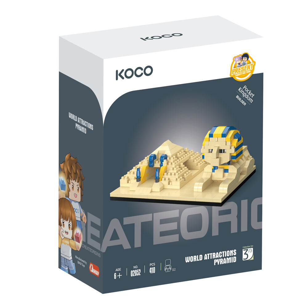 2x 410pc Koco Pyramid Kids/Children Building Bricks Toy 6y+