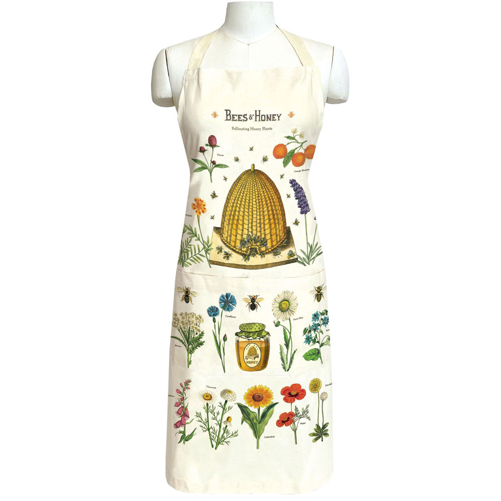 Cavallini Cotton Home/Kitchen Cooking Apron 48x80cm Bee