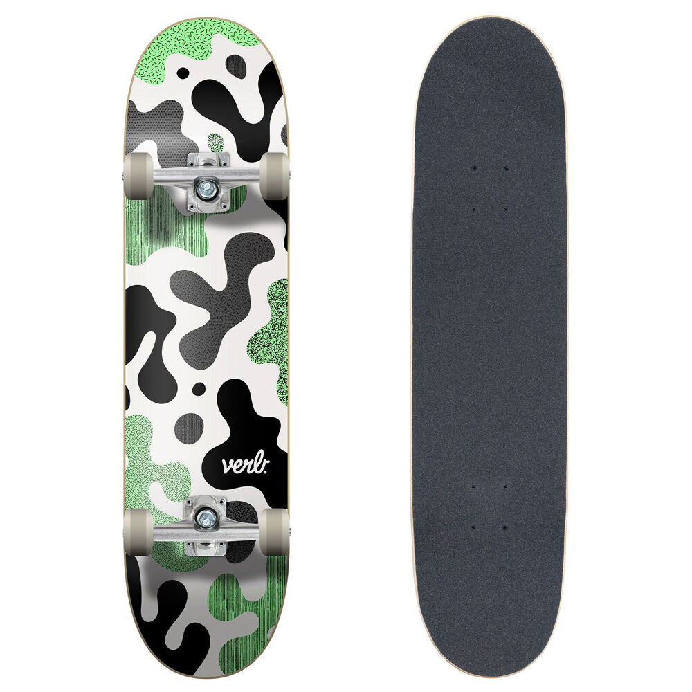Verb Complete Skateboard Progressive Camo Black/Mint 8in