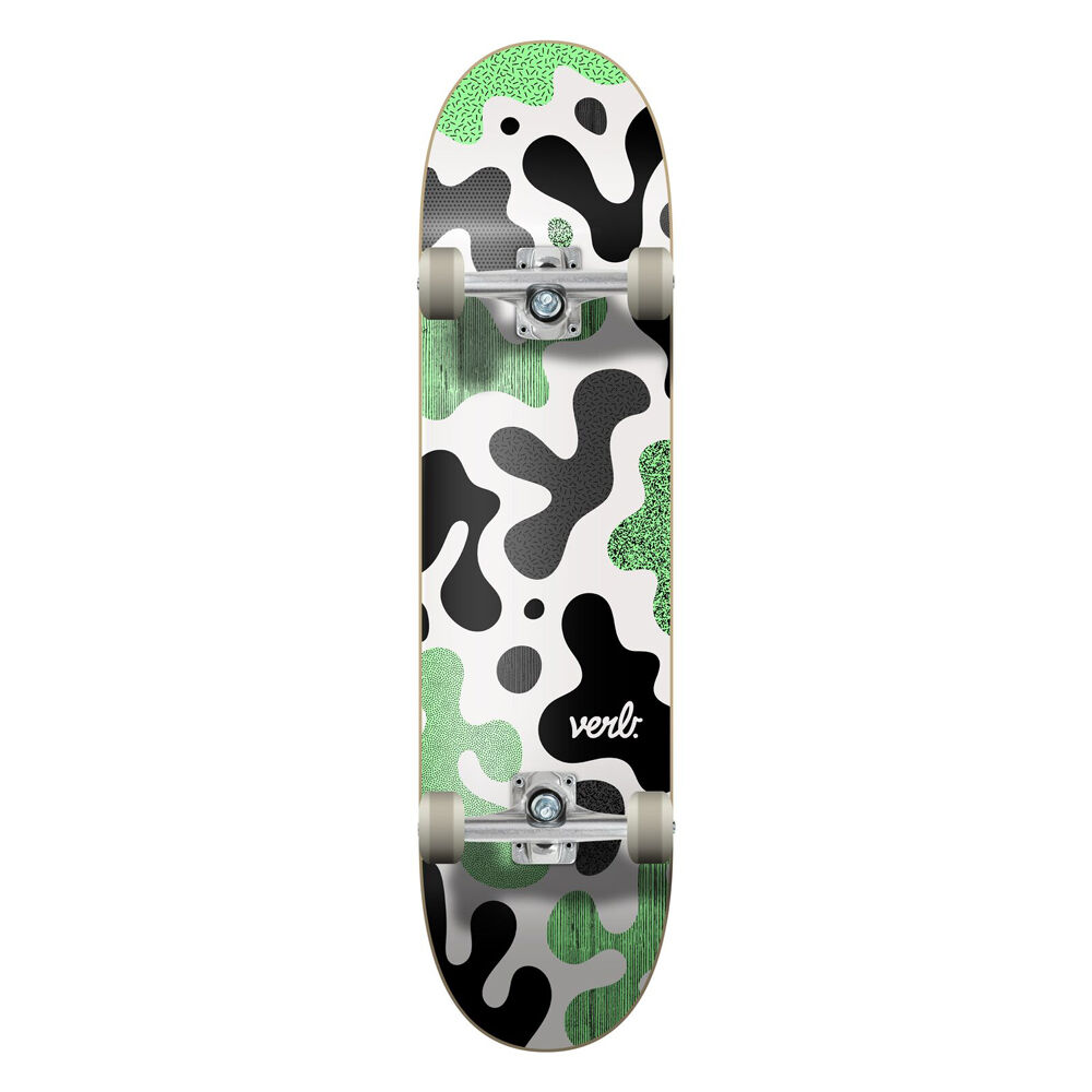Verb Complete Skateboard Progressive Camo Black/Mint 8in
