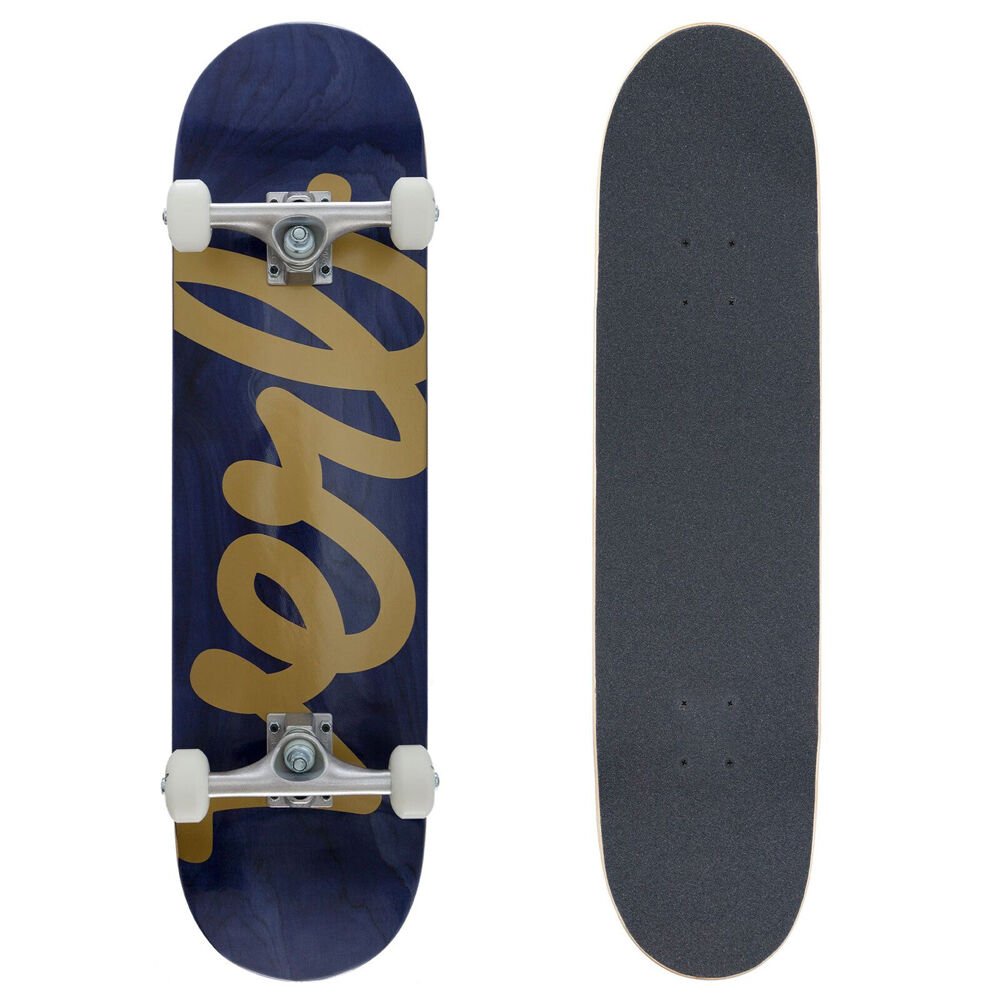 Verb Complete Skateboard Progressive Xl Script Navy 8in