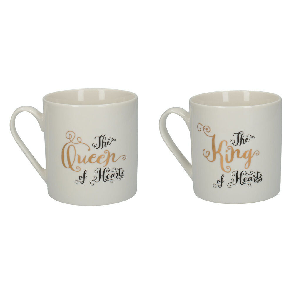 2PK 2pc Mikasa x V & A Alice In Wonderland His and Hers Coffee Drinking Mug Set