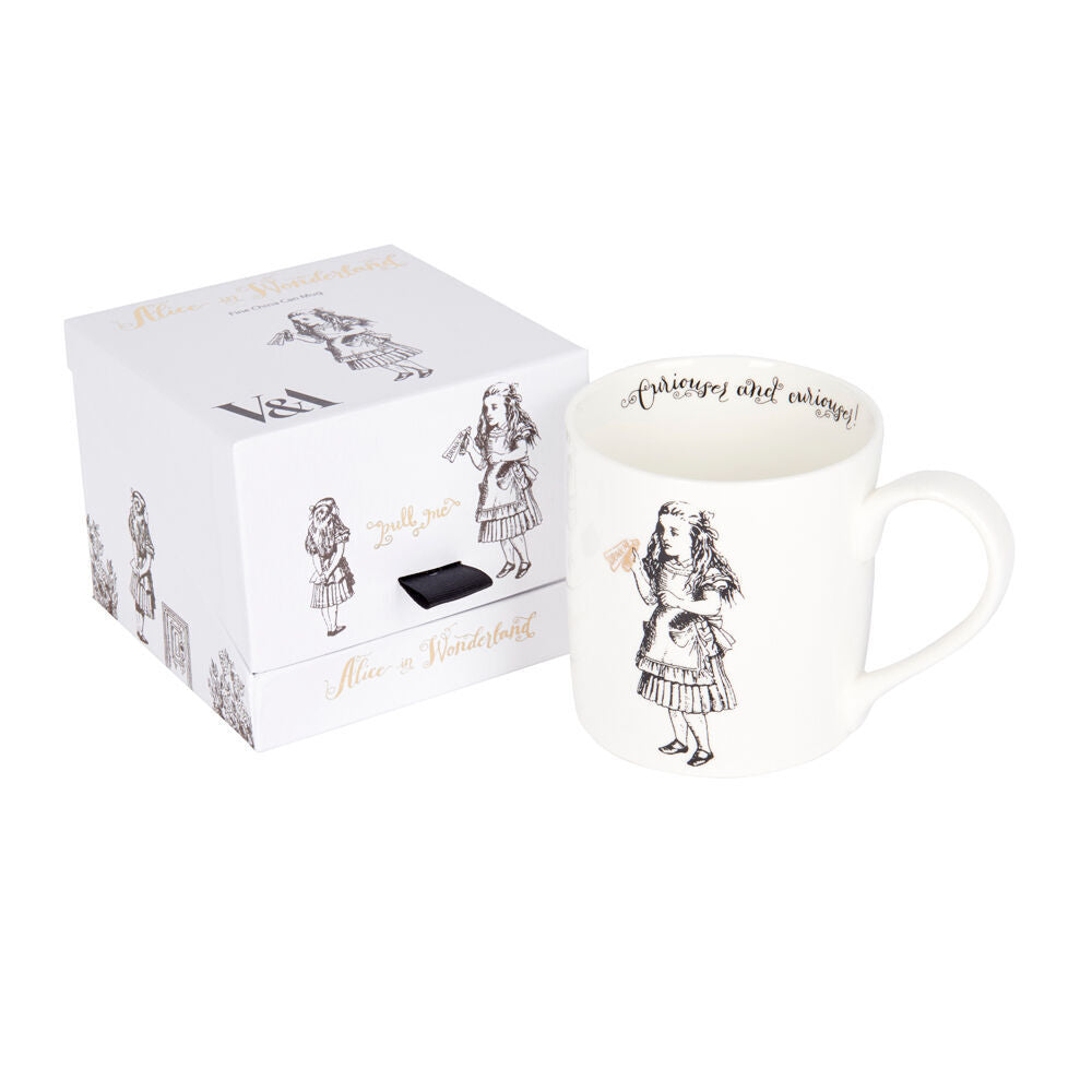 2PK Mikasa x V & A Alice In Wonderland Coffee Drinking Mug Alice 350mL