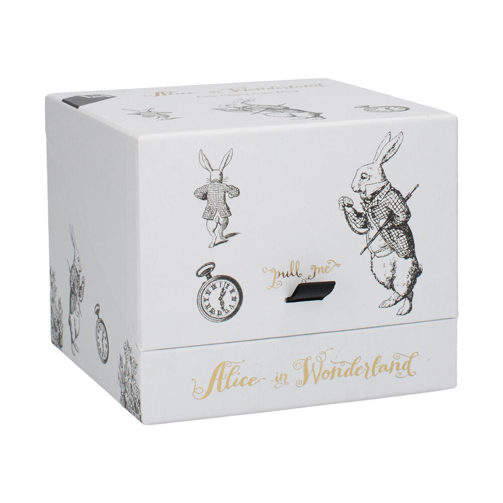 2PK Mikasa x V & A Alice In Wonderland Coffee Drinking Mug White Rabbit 350mL