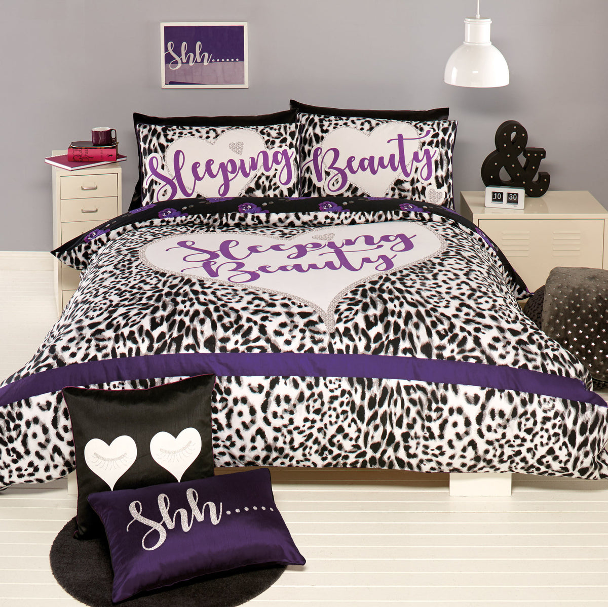 Bambury Double Bed Quilt Cover Set Sleeping Beauty Soft Woven Home