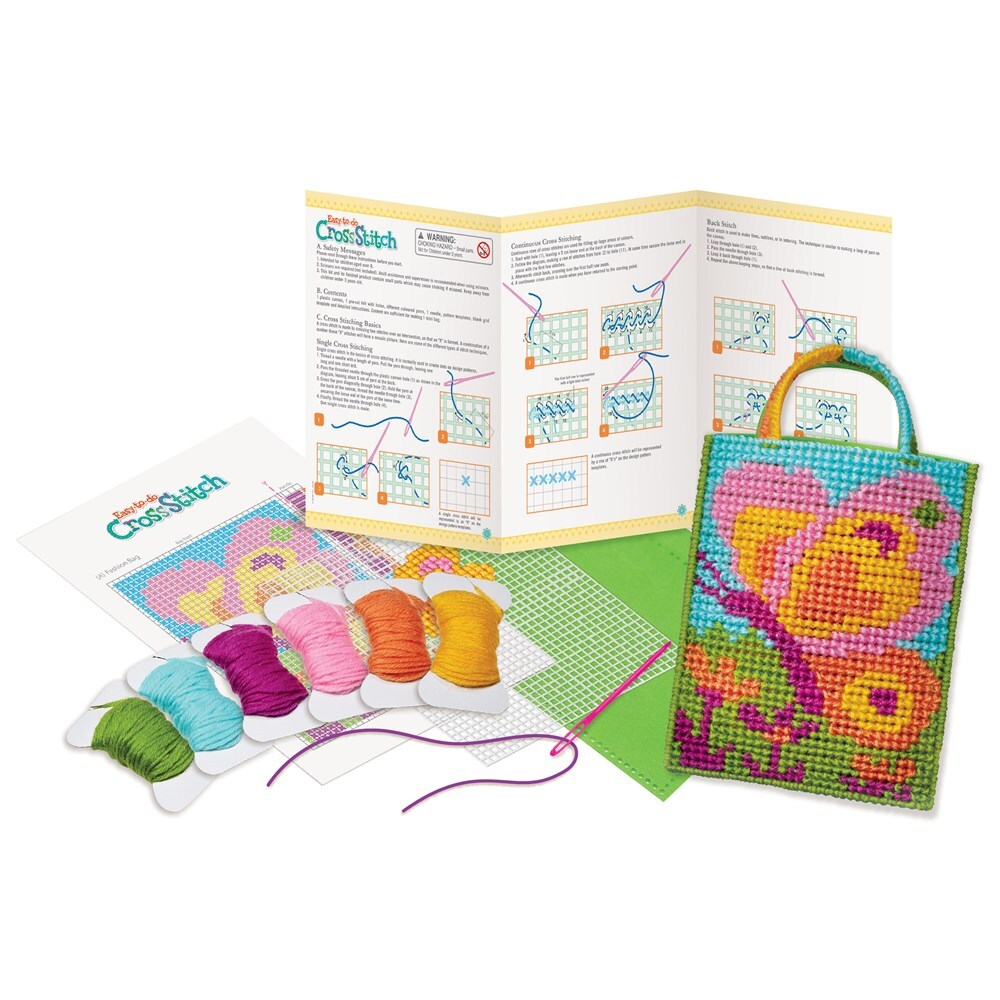 4M Easy-To-Do Craftwork Cross Stitch Kit Kids/Children Art 8y+
