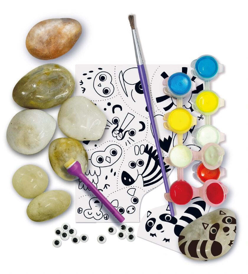 4M KidzMaker Paint Your Own Garden Rock DIY Activity Toy 5y+