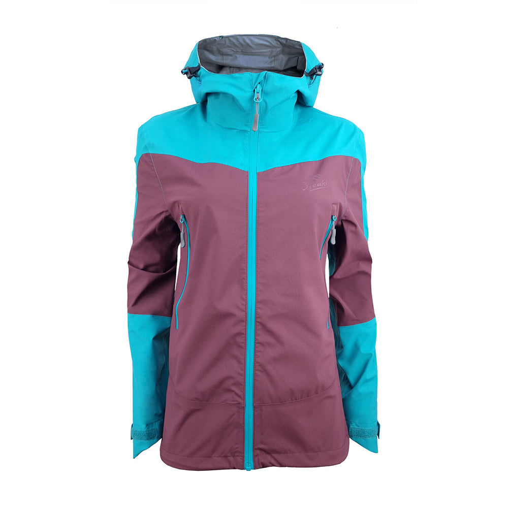 3 Peaks Women's Traverse Shell Jacket - Wine/Marine 8