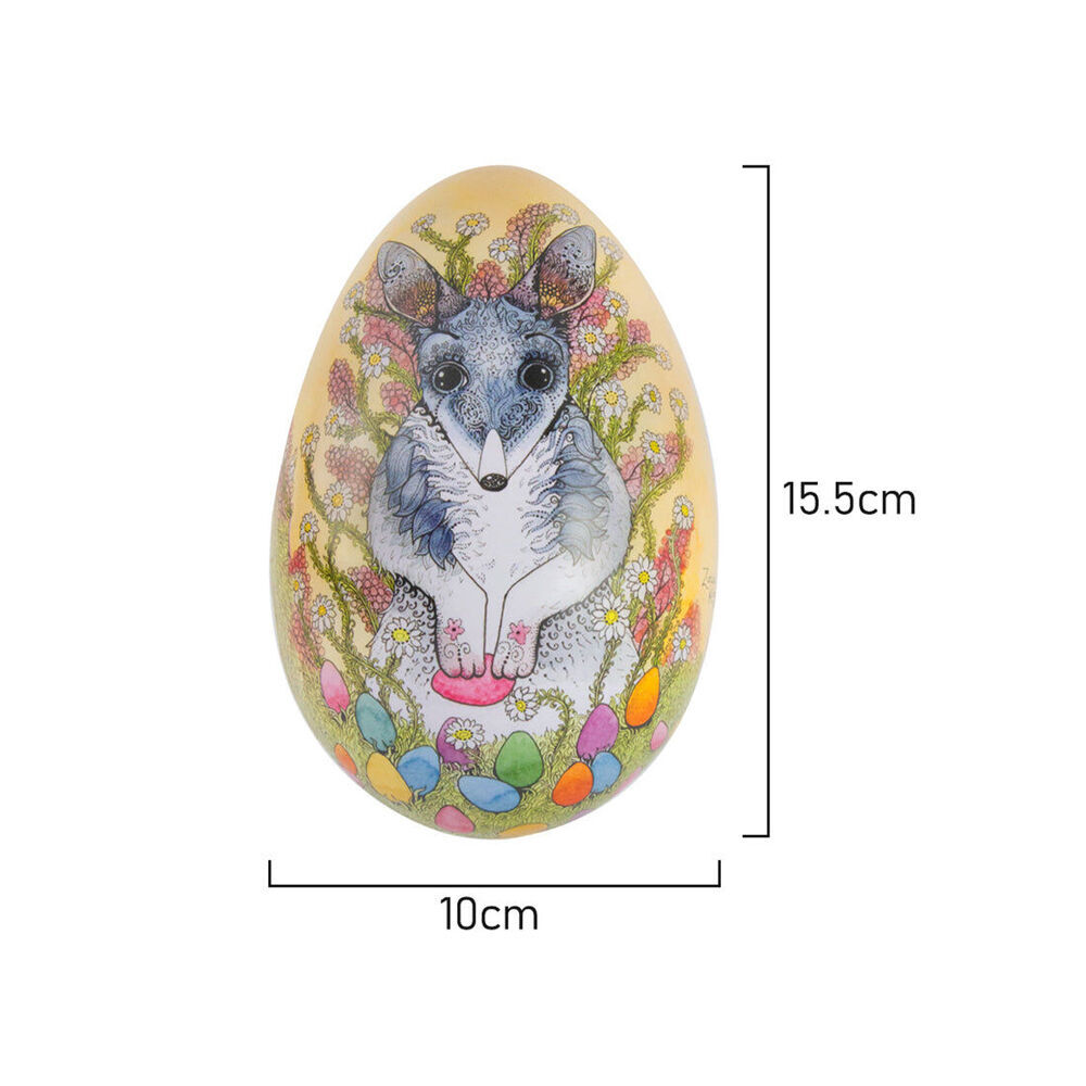 2PK Banksia Red Bilby Egg Tin w/Handmade Rock Candy Australian Gift Souvenir 140g