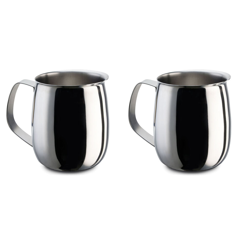 2PK Pezzetti 9 Cup Milk Pot Stainless Steel Frothing/Serving Coffee & Tea Accessory