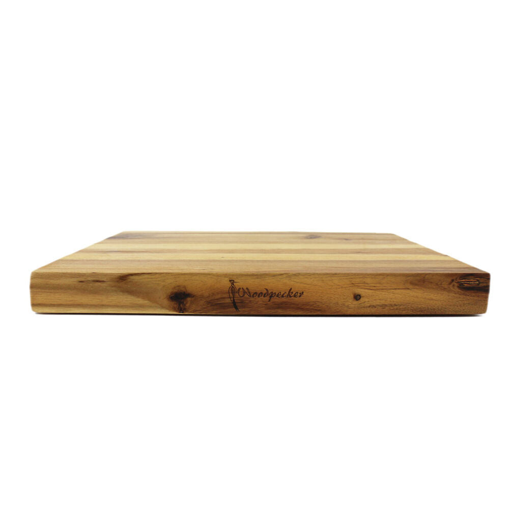 2PK Woodpecker Acacia Wood Rectangular Board Durable Cutting & Serving 45x30cm