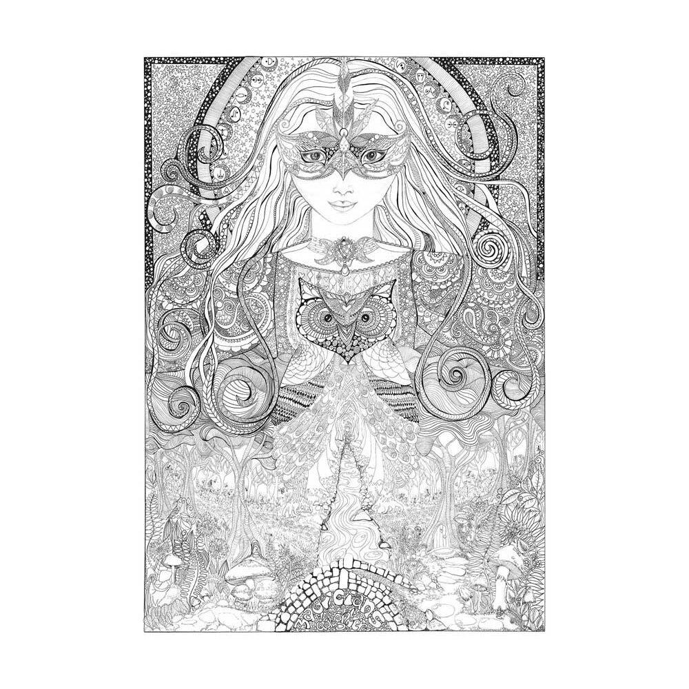 ColourAway Colouring In Poster Kit Kids/Children Magician's Daughter 8y+