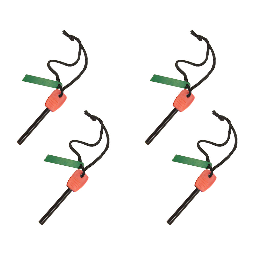 4PK Wildtrak Metal Flint Fire Starter Outdoor Camping 10cm