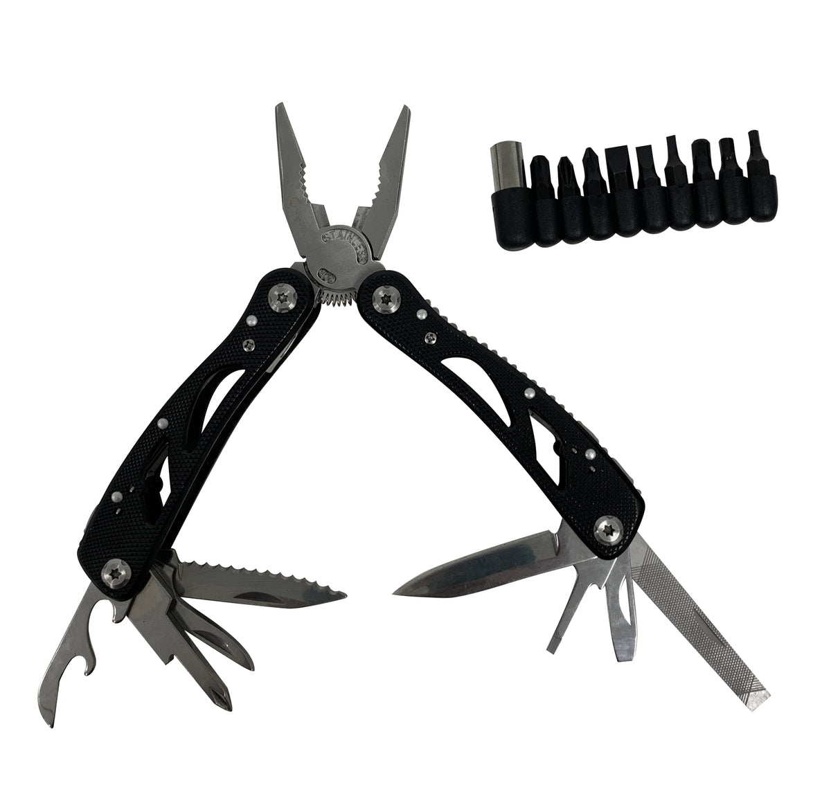 Wildtrak 25-in-1 Aluminium Multi-Tool Pliers - Black