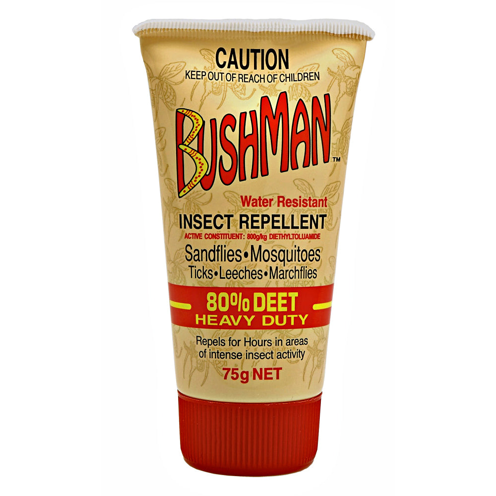 2x Bushman Ultra 75g Insect Repellent Gel Water Resistant Heavy-Duty