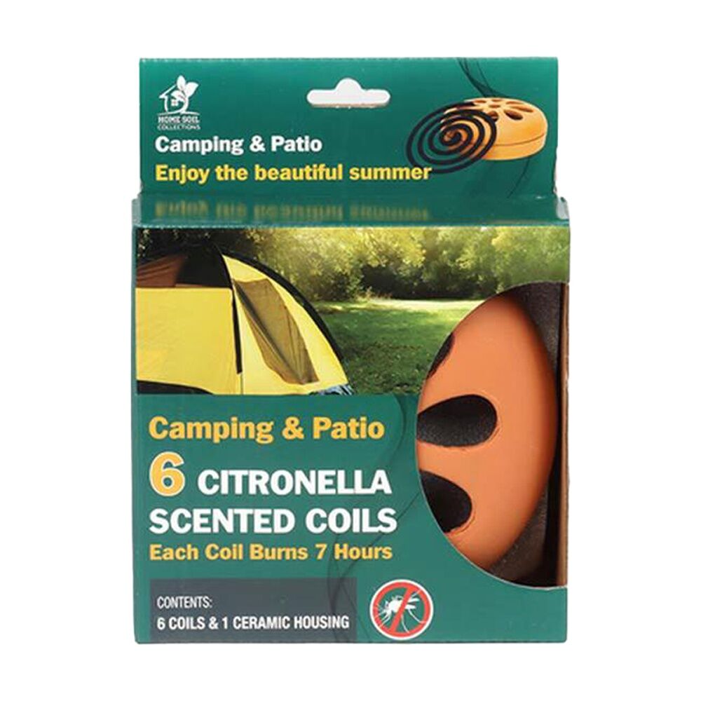3PK Home Soil Collections Citro Mozzie Coils & Holder Outdoor Insect Repellent