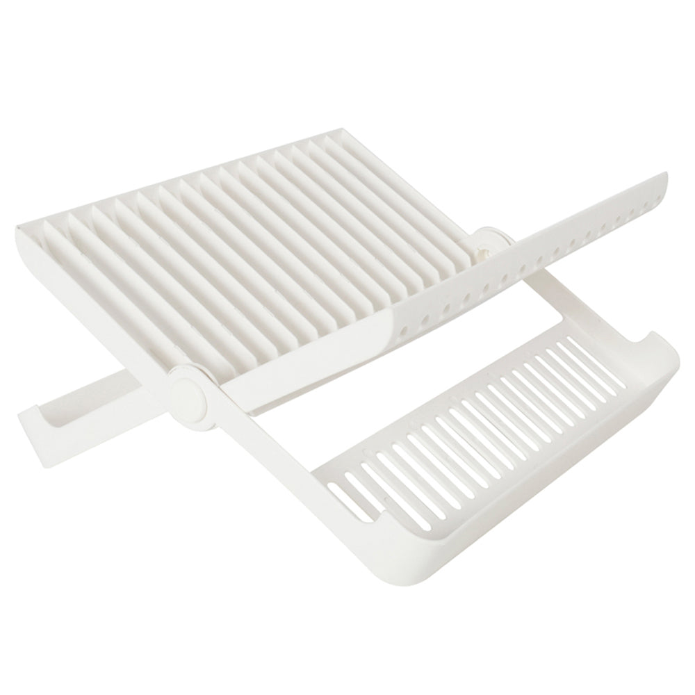 Wildtrak 32x30cm Folding Dish Drainer For Caravan/RV - White