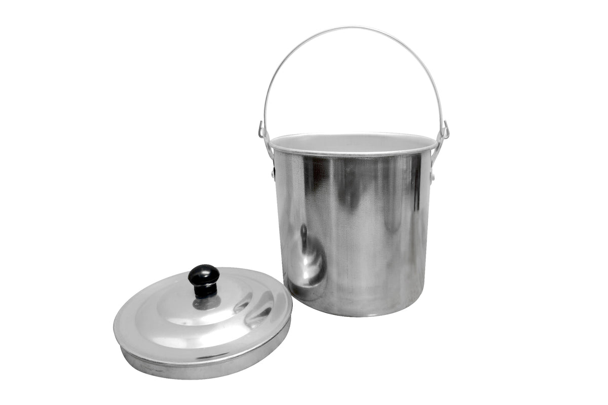 3pc Wildtrak Aluminium 1.45/1.65/2.65L Billy Can Set - Silver
