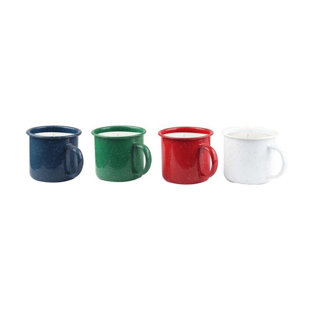 12PK Divine Living Citro Candle In A Cup Ceramic Mug 15 Hours Burn Time Assorted