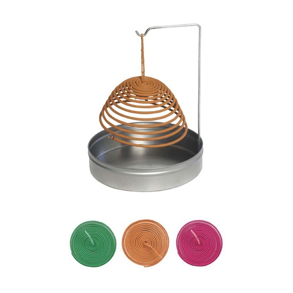3x 3pc Home Soil Collections Citro Coils Colours & Holder Outdoor Insect Repellent