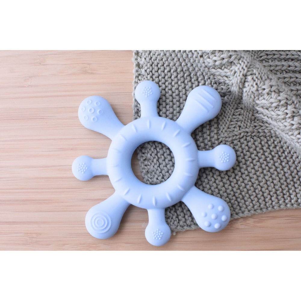 2PK Koala Dream Sensory Silicone Splash Baby/Toddler Chew Teether Blue 0m+