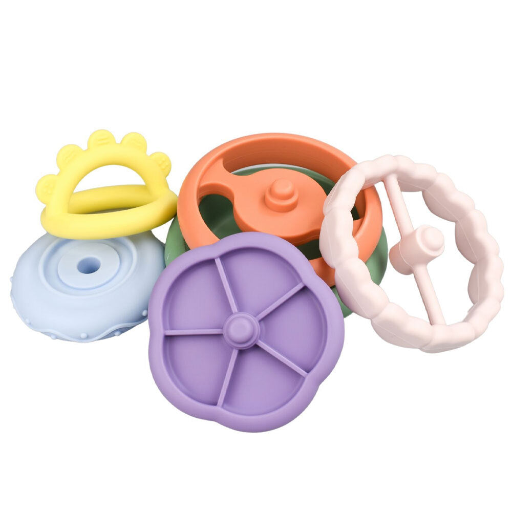 Koala Dream Silicone Sensory Rainbow Stacking Teether 0M+