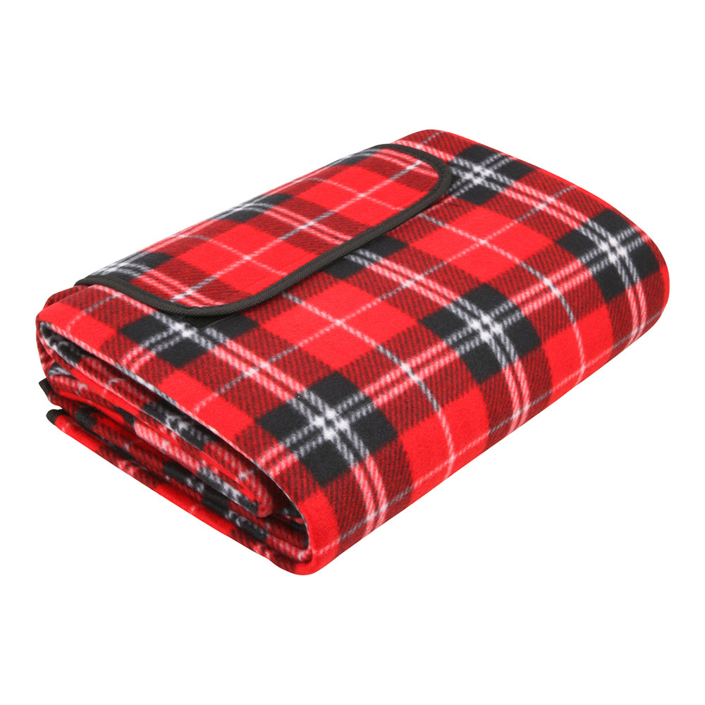 Wildtrak 200cm Picnic Rug w/ PVC Backing Outdoor Mat - Tartan