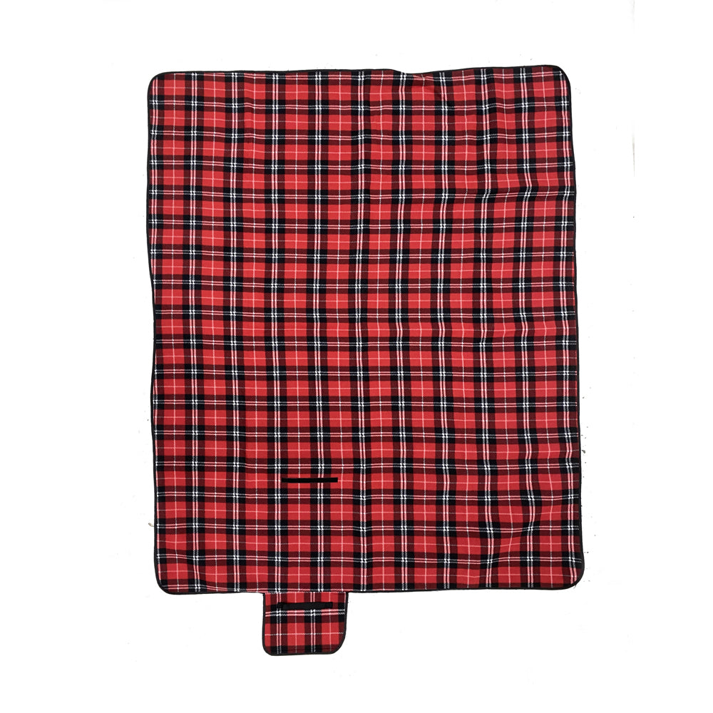 Wildtrak 200cm Picnic Rug w/ PVC Backing Outdoor Mat - Tartan