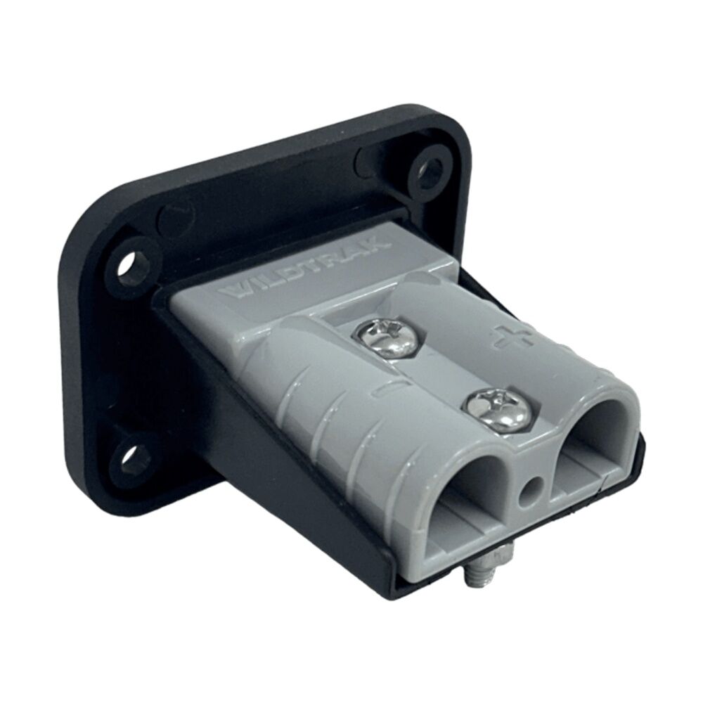 Wildtrak 50A Anderson Style Connector Flush Mounting Panel Grey