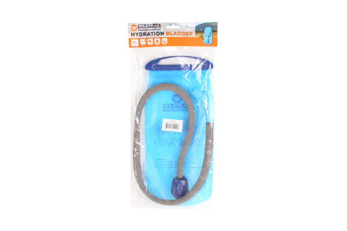 Wildtrak 2L Hydration Bladder Water Drink Container - Blue