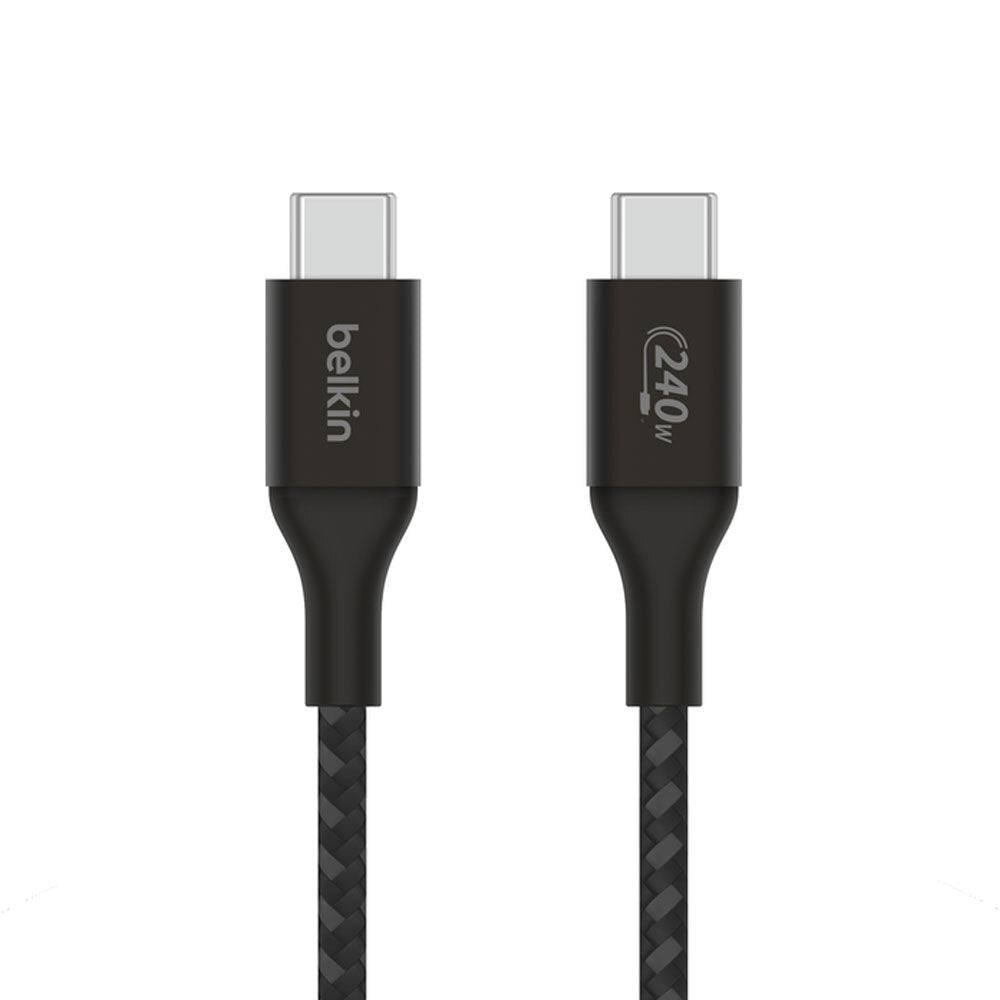 Belkin BoostCharge 1M USB-C To USB-C Braided Cable 240W - Black