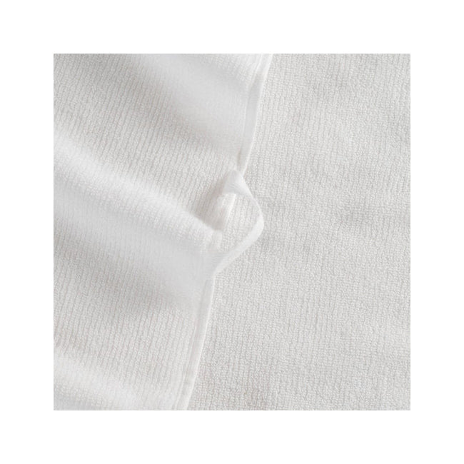 4pc Canningvale Capri Rib Cotton Bath/Hand Towel/Face Washer Set - White