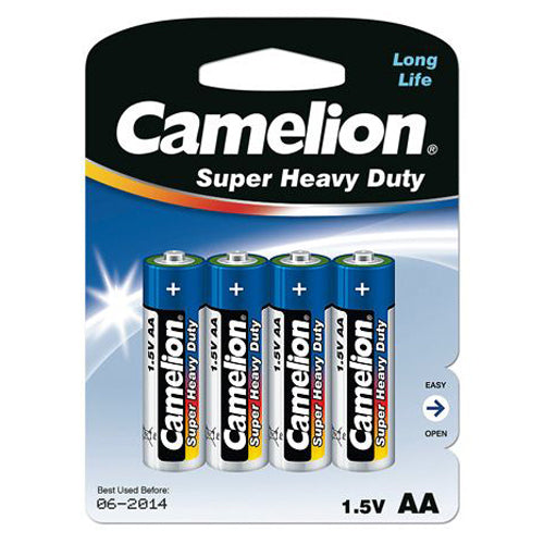 4pc Camelion Super Heavy Duty AA