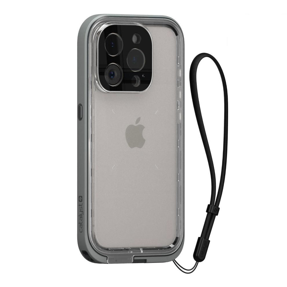 Catalyst Total Protection Waterproof Case For iPhone 15 Pro Titanium Grey