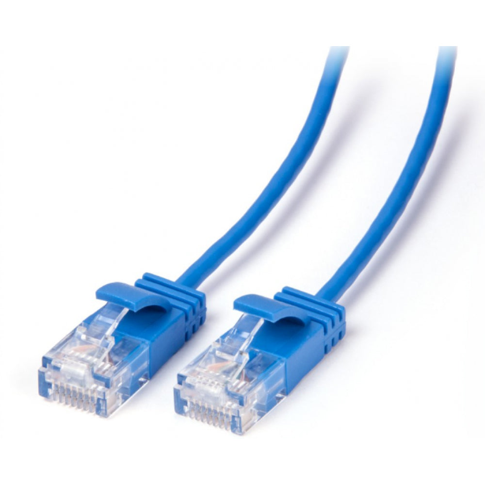 15PK Connect Cable Ultra Slim Male CAT6 Network Ethernet Cable 2m - Blue