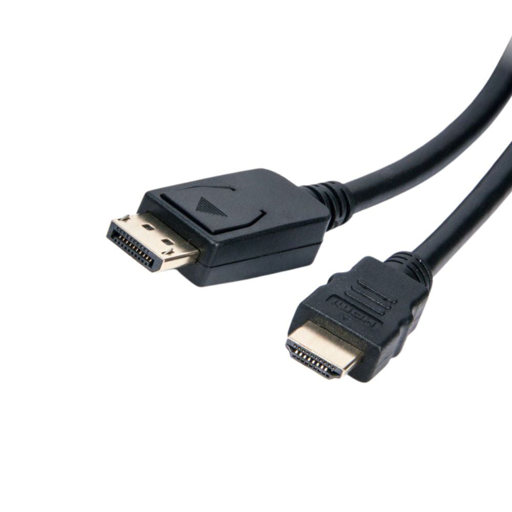 Connect Cable Male DisplayPort to 4K HDMI Cable 2m - Black