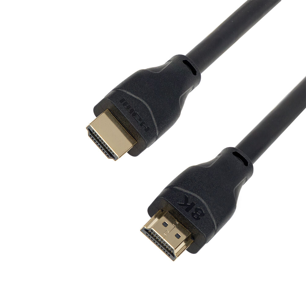 2PK Connect Cable Ultra HDMI 2.1 3m Braided Gold Plated Shielded Audio Black