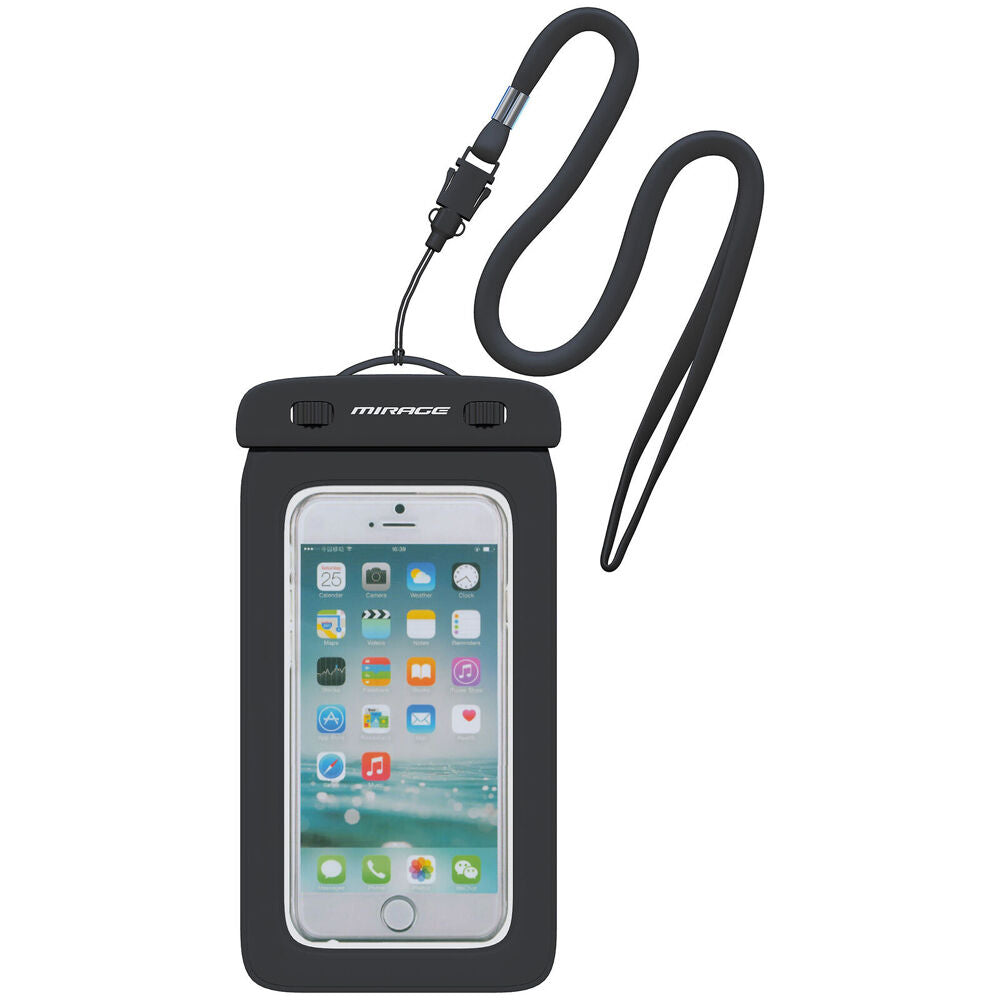 Mirage Waterproof Floating Phone Protective Pouch 6.9inch Black