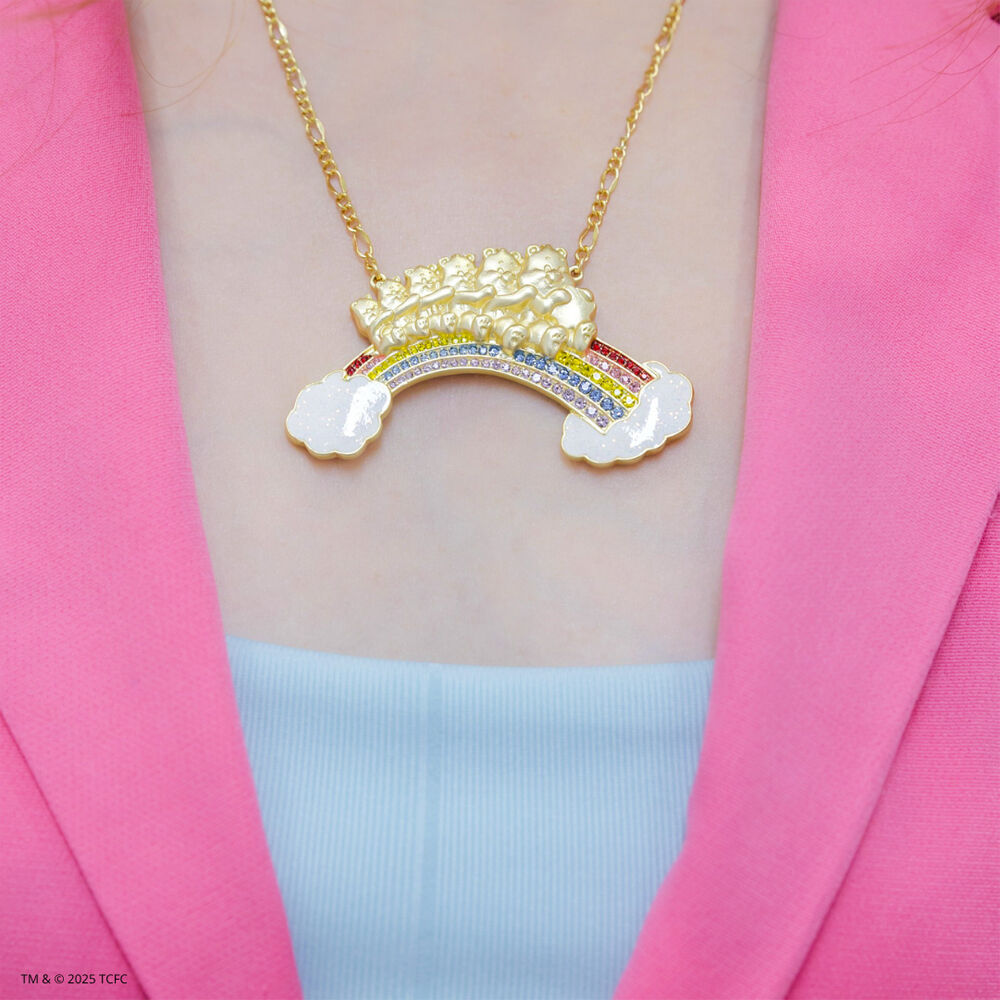 Care Bears Statement Rainbow Necklace - Gold Plated Brass - Gold