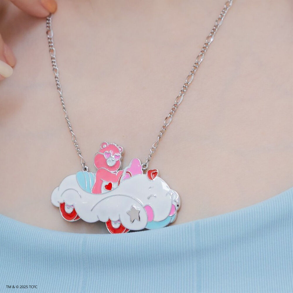 Care Bears Statement Cloud Car Necklace - Gold Plated Brass - Gold